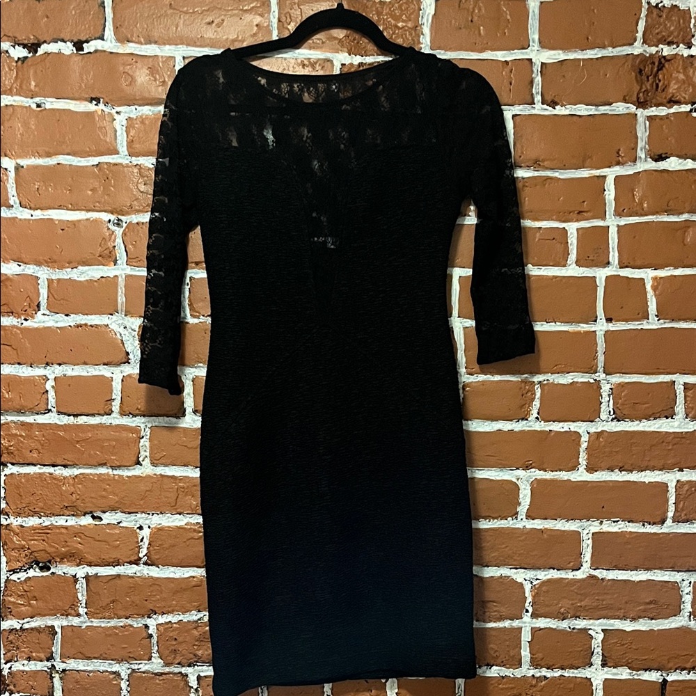 Bailey Blue Black Long Sleeve Dress